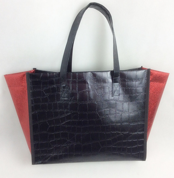 New Design Black and Red Color Good Quality Non Woven Bag