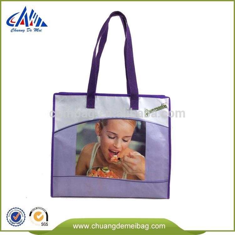 Wholesale Purple Color Made in China Nonwoven Bag