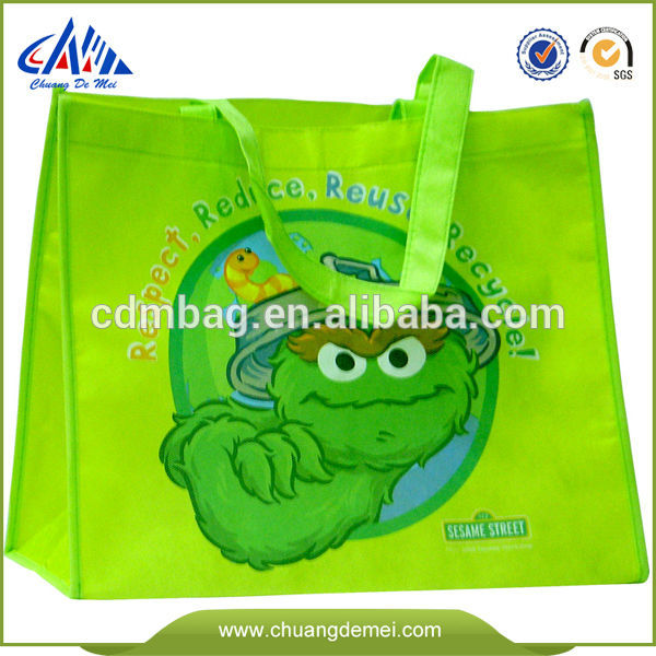 eco green custom printed tote bags